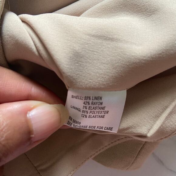 Gianni Bini Michelle Linen Blend Square Neck Sleeveless Corset Top, Sz 6 -- NWT - Picture 6 of 10